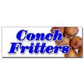 Signmission Safety Sign, 24 in Height, Vinyl, 9 in Length, Conch Fritters D-24 Conch Fritters